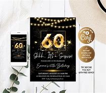 Image result for 60th Birthday Invitations for Women Red and Gold