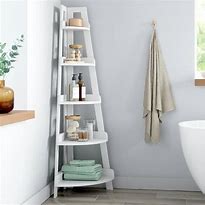 Image result for Freestanding Bathroom Shelves