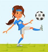 Image result for Soccer Girl Cartoon
