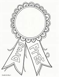 Image result for Red Ribbon Coloring Pages
