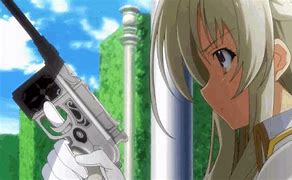Image result for Anime with Gun Meme