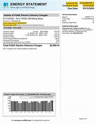 Image result for SRP Utility Bill Sample