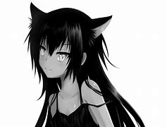 Image result for Cute Black Cat Anime