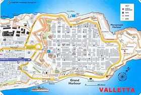 Image result for Valletta On Map