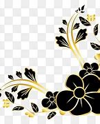 Image result for Black and Gold Flowers