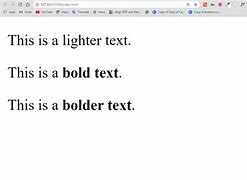 Image result for HTML Bold Font