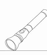 Image result for Flashlight Line Drawing
