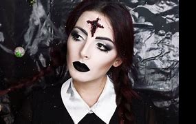 Image result for Scary Wednesday Makeup