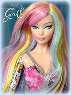 Image result for Barbie Rainbow Hair