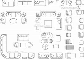 Image result for Furniture CAD Symbols