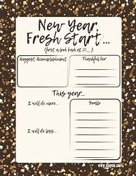 Image result for New Year's Goal Sheet