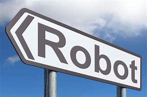 Image result for Clip Art of Robot Sign On the Road