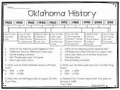 Image result for Oklahoma History Timeline
