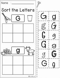 Image result for Letter G Preschool Worksheets