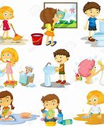 Image result for Kids Doing Chores Clip Art