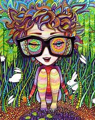 Image result for Trippy Hippie Girl Art