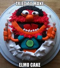Image result for Elmo Cake Meme
