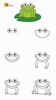 Image result for Frog Drawing Easy Step by Step