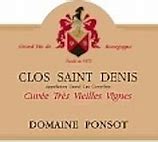 Image result for Ponsot Clos saint Denis Vieilles Vignes