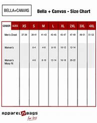 Image result for Bella and Canvas Youth Size Chart