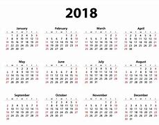 Image result for 2018 Calendar Printable Large