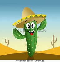 Image result for Cartoon Cactus with Sombrero