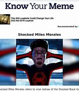 Image result for Miles Morales Shocked Face Meme