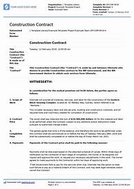 Image result for Contract Format for Construction