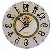Image result for Vintage Clock Alice in Wonderland