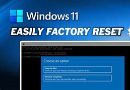 Image result for Reset This PC To