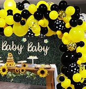 Image result for Black and Yellow Birthday Balloons