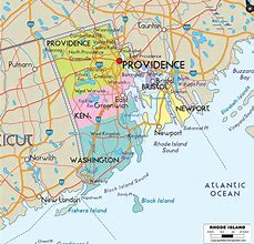 Image result for Largest Cities in Rhode Island Map