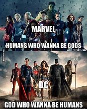 Image result for Marvel Fans According to DC Memes