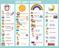 Image result for Daily Routine Chart for Toddlers