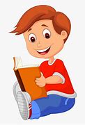 Image result for A Boy Reading a Book Clip Art