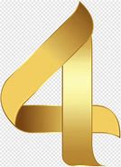 Image result for Number 4 3D Golden Four