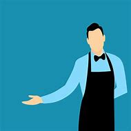 Image result for Waiter Illustration
