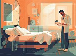 Image result for Male Patient in Hospital Room Bathing