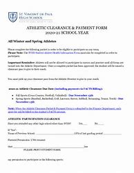 Image result for Gunn Athletics Clearance Form