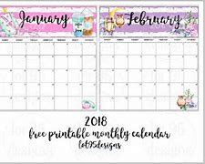 Image result for 2018 Calendar Printable Monthly Full Page