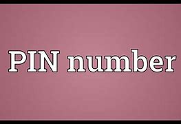 Image result for Pin Number to Unlock