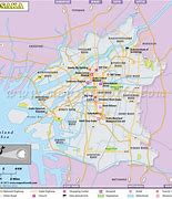 Image result for Map of Areas in Central Osaka Japan
