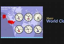 Image result for نرم افزار Sharp World Clock