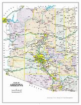 Image result for Large Free Printable Map of Arizona