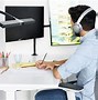 Image result for 2 Monitors L Table Gaming Setup Idea