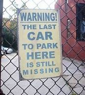 Image result for Funny Parking Decal