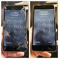 Image result for Gold iPhone 6 Plus Cracked Screen