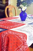 Image result for 120 Inch Red Round Bandana Tablecloth