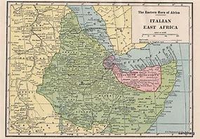 Image result for Italian East Africa Map