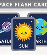 Image result for Space Flash Cards